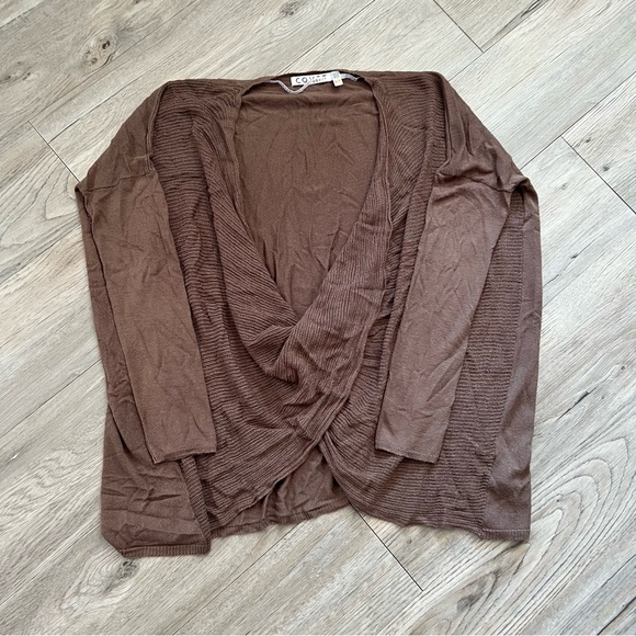 Aritzia Cove Brown Knit Cardigan - Picture 1 of 4